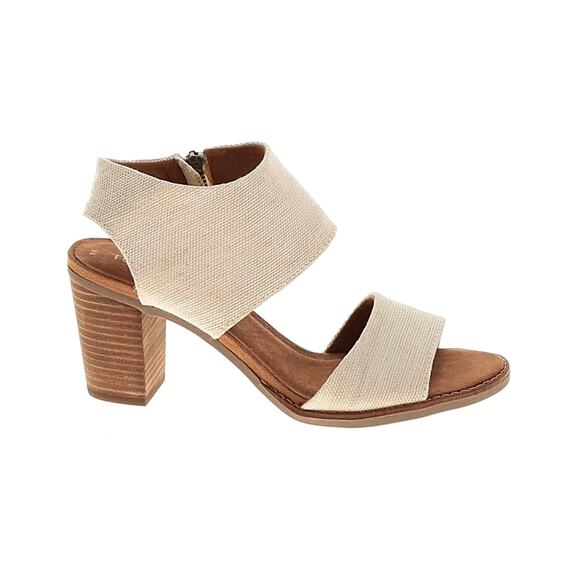 Toms Majorca Cutout Side Zipper Sandal Natural 8 - Picture 2 of 16